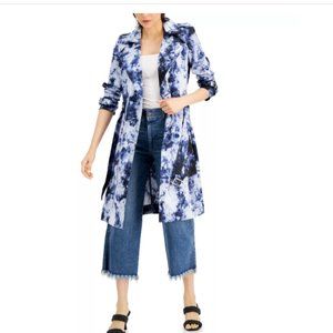 INC Tie-Dyed Trench Coat
